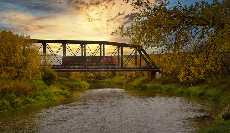 St Lazare Train Bridge by Darlene Perkin